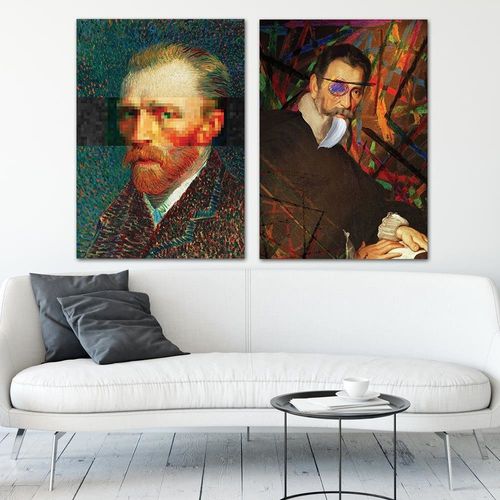 Obraz na płótnie - Canvas, Van Gogh portret 50x70 na Arena.pl