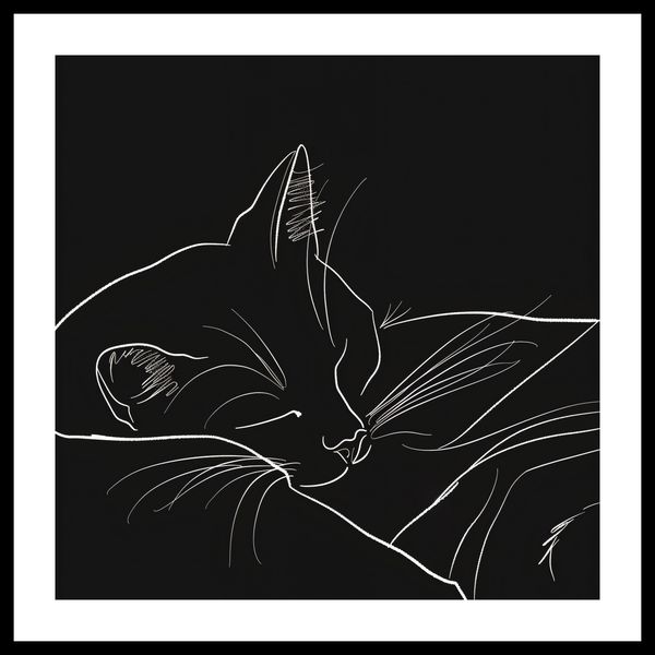 Plakat 40x40cm Nocny Spokój zdjęcie 3