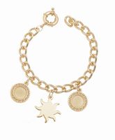 bransoletka łańcuch słońce i monety (b21/wio/03au)