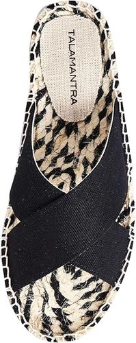 TALAMANTRA Damskie Espadryle Klapki Czarne Rozmiar 40 na Arena.pl