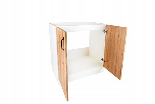 Szafka kuchenna pod zlewozmywak 80cm Lancelot Sonoma Artisan Biała na Arena.pl