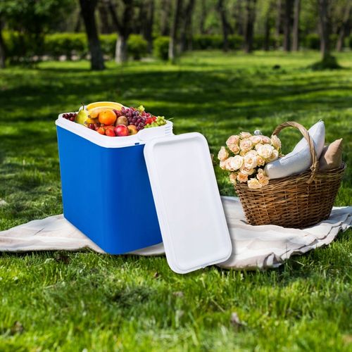 CHŁODZIARKA LODÓWKA 18L od KAMAI: NIEBIESKA, WZMOCNIONA RĄCZKA, made in EU na Arena.pl