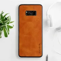 Etui AIORIA Vintage LEATHER do Samsung Galaxy S8 pomarańczowy