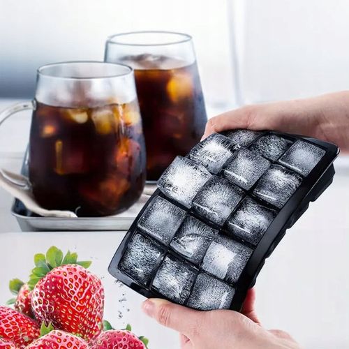 6x Foremki do lodu silikonowe forma do 15 kostek lodu z pokrywką na Arena.pl