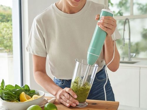 Blender ręczny SilverCrest SSMS 600 E3 rozdrabniacz mikser pojemnik miętowy na Arena.pl