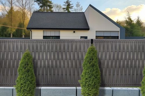 OSŁONA DO PANELI OGRODZENIOWYCH 123 x250 44/62 ANTRACYT Cały kpl+instrukcja na Arena.pl