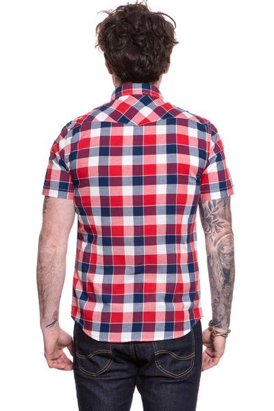 LEE SS WESTERN MĘSKA KOSZULA BRIGHT RED L640NMEF XL zdjęcie 2