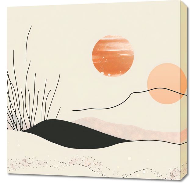 Obraz 70x70cm Miękkie Wzgórze zdjęcie 1