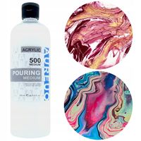 2 x Pouring medium rozcieńczające do farb akrylowych PHOENIX fluid art 500m