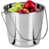 Wiadro Stalowe Spożywcze Nierdzewne Metalowe Gastronomiczne do Żywności 8L