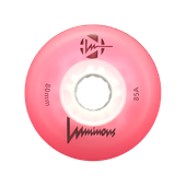 Kółka świecące do rolek Luminous Led 80mm/85A Pink 4 sztuki
