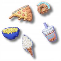 Crocs Przypinki Ozdoba Jibbitz Piny Charms Do Butów Funny Foods 5pck