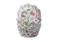 Papilotki na babeczki kwiaty kształt korona,  40 szt.