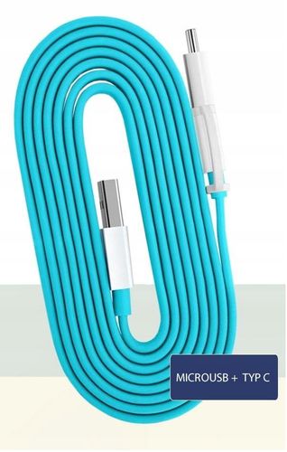 Kabel Huawei 2w1 Micro USB + TYP C 1,5m niebieski na Arena.pl