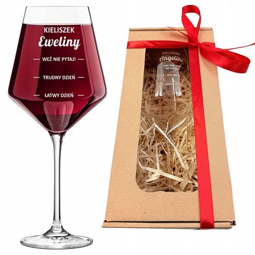 KIELISZEK DO WINA Z GRAWEREM prezent dla przyjaciółki żony urodziny 18-99 na Arena.pl