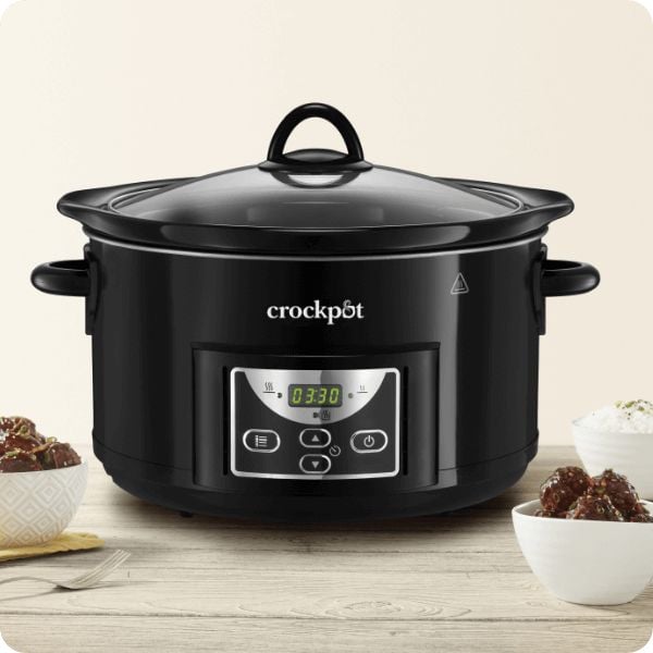Wolnowar CrockPot 4,7l cyfrowy, misa kamionkowa Garnek Elektryczny zdjęcie 13