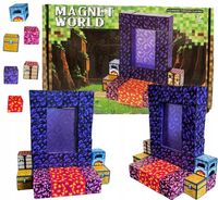 Klocki Magnetyczne Zestaw Klocków Edukacyjnych Na Magnes 34 SZT. + LUDZIK