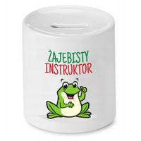 Dla Instruktora Skarbonka Żajebisty Instruktor Z Nadrukiem Ze Zdjęciem