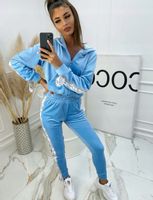 PL La Perla WELUROWY DRES Baby blue M/38