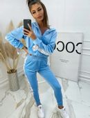 PL La Perla WELUROWY DRES Baby blue M/38