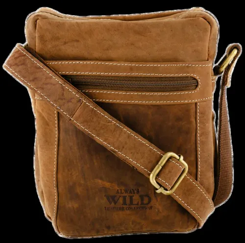 męska listonoszka z bydlęcej skóry naturalnej - always wild na Arena.pl