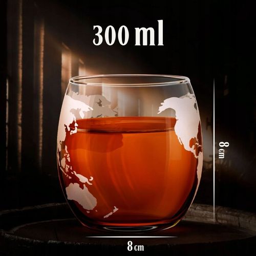 Zestaw do Whisky Karafka Globus 4 Szklanki Prezent dla Taty Faceta na Arena.pl