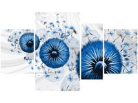 120CM 70 OBRAZ 4 ELEM NIEBIESKI DMUCHAWIEC 4 ŚCIENNY