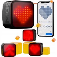 Lampka rowerowa tylna Magene L308 Smart Emoji Gif anmacja USB C BT IPX6