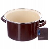 2X Garnek EMALIOWANY do gotowania tradycyjny na gaz indukcję 22 cm 4L