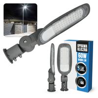 Lampa Uliczna Latarnia Oprawa Drogowa LED PRO 60W REGULOWANA mocna IP66