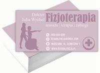 Wizytówki firmowe Foliowane 1000szt dużo różnych wzorów FIZJOTERAPIA