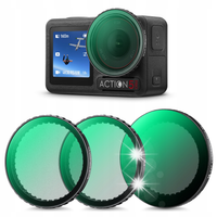Zestaw Filtrów PL ND2-32 Black Diffusion 1/4 do DJI Osmo Action 3 4 5 Pro