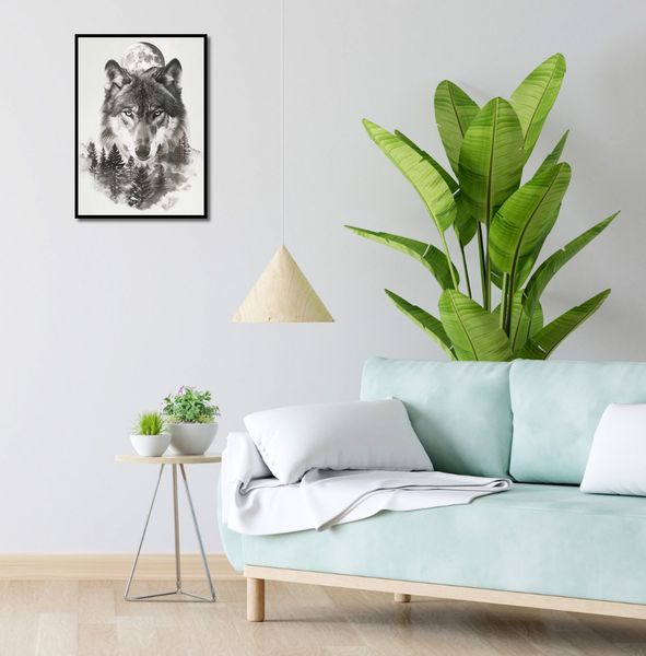 Plakat 39,5x55cm Wilczy Duch Lasu zdjęcie 4