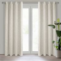 Zasłona gotowa na przelotkach ROMA 140x250 Eurofirany naturalna hygge