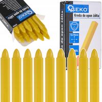 Kreda wodoodporna do opon żółta GEKO 12×110 mm zestaw 10 szt.
