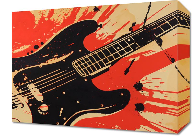 Obraz 40x30cm Gitara Elektryczna zdjęcie 1