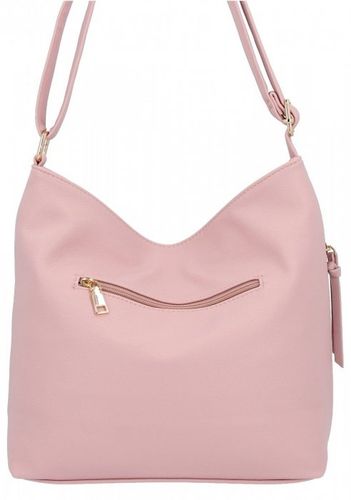 Herisson - torebka worek dwa zamki skóra ekologiczna pudrowy róż 1052L2083 na Arena.pl