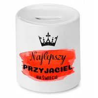 Skarbonka Dla Przyjaciela Najlepszy Na Świecie Z Nadrukiem Ze Zdjęciem