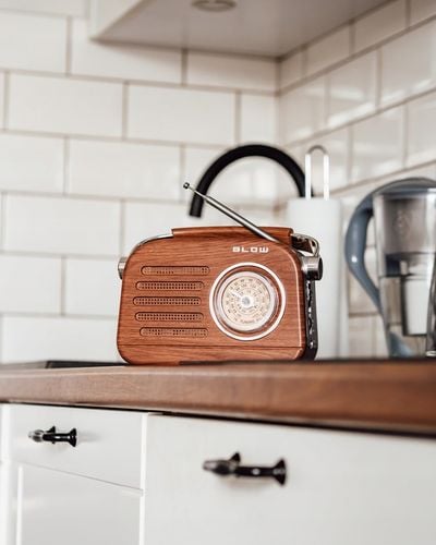 RADIO KUCHENNE RETRO PRZENOŚNE BLUETOOTH FM NA BATERIE R20 SIECIOWE na Arena.pl