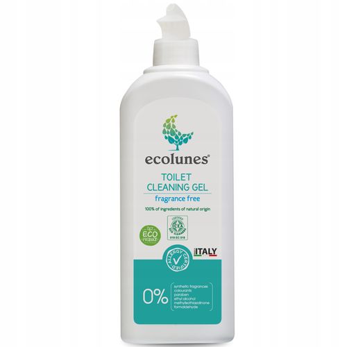 ECOLUNES HIPOALERGICZNY ŻEL DO CZYSZCZENIE WC TOALET BEZZAPACHOWY 500 ML na Arena.pl
