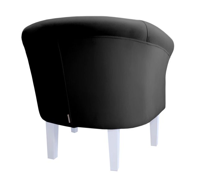 Fotel Milo nogi 20cm białe czarny MG19 zdjęcie 4