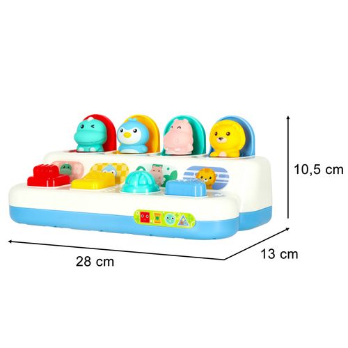 Gra Zręcznościowa dla Dzieci Edukacyjna Wbijak Montessori Zwierzątka Pop-Up na Arena.pl