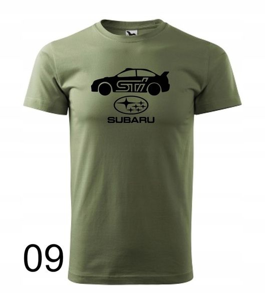 Koszulka męska SUBARU IMPREZA STI kolory zdjęcie 13
