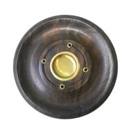 okrągła podstawka drewniana pod kadzidełka 7 cm