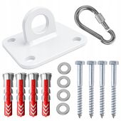 Mocowanie sufitowe BIAŁE uchwyt montażowy fotela hamaka worka gumy