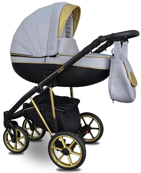 WÓZEK DZIECIĘCY FABERO GOLD 2W1 + ADAPTERY MAXI COSI CYBEX Aton I-Size zdjęcie 7