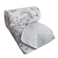 Narzuta LAYLA 170x210 biała drukowana technika hot press