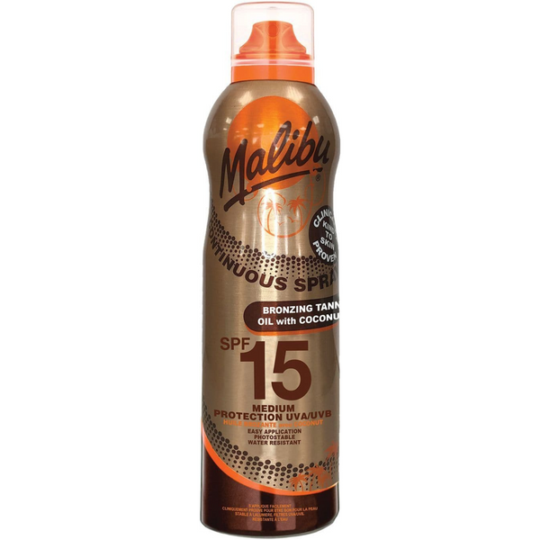 Malibu SPF15 Olejek Z kokosem 175ml + Balsam W Sprayu Po Opalaniu 200m zdjęcie 2