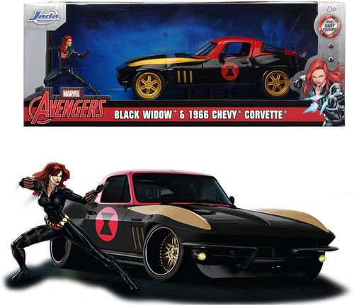 Jada Marvel Black Widow Chevy Corvette samochód + figurka na Arena.pl