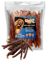 UNIQ PETS Przysmak dla psa kaczka 500g Pzzekąski miękkie stripsy z kaczki